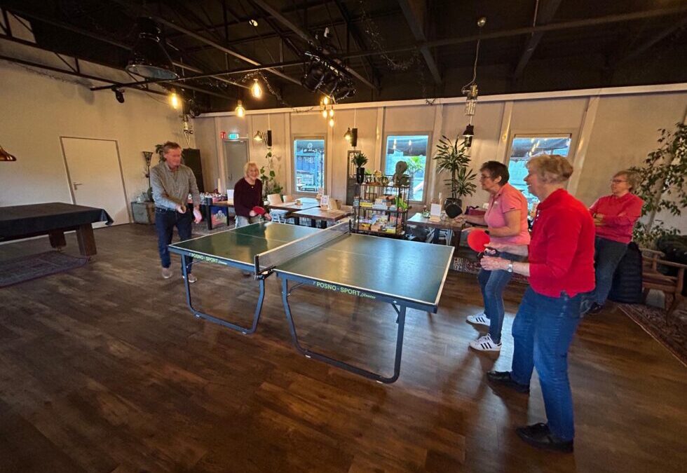 Tafeltennis voor senioren bij “Deelcafé De Buuf”