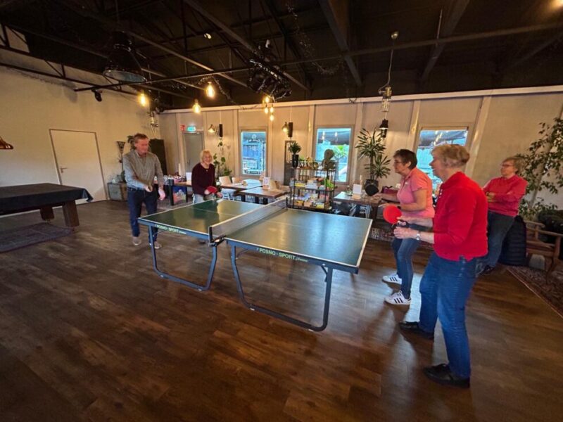 Tafeltennis voor senioren bij “Deelcafé De Buuf”